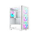 MONTECH GAMING CASE X3 GLASS, 6 FANS WHITE